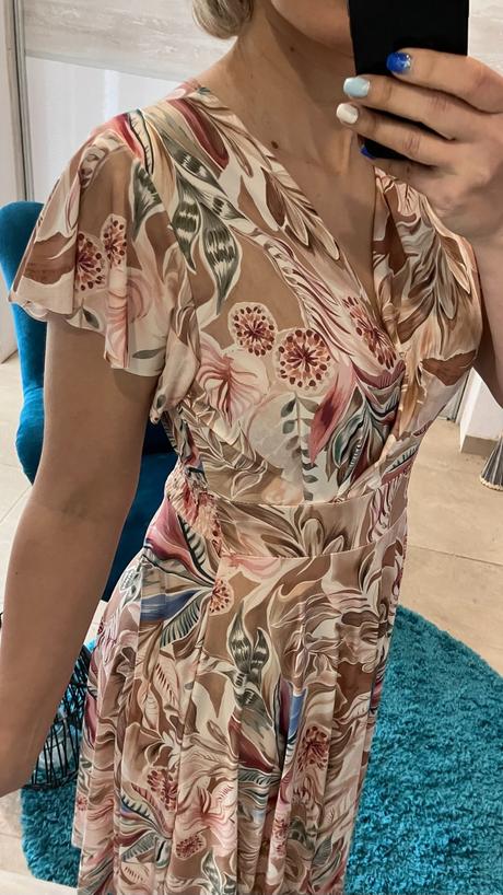 Dámske vzorované áčkové šaty, l / m / s