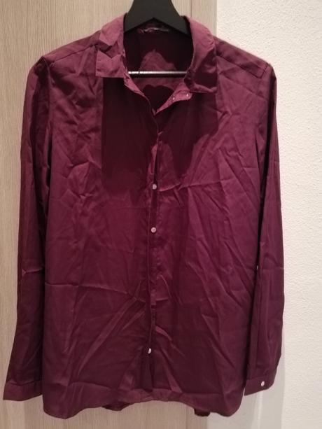 Nová bordová košeľa montego, m