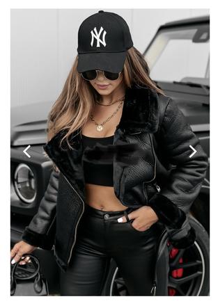 Koženková bunda, s