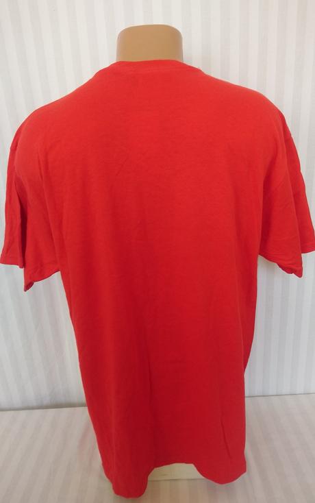 Pánske červené tričko s motívom, tiny idols, l