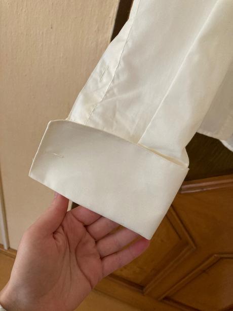 Svadobná košeľa ivory na motylik, xl
