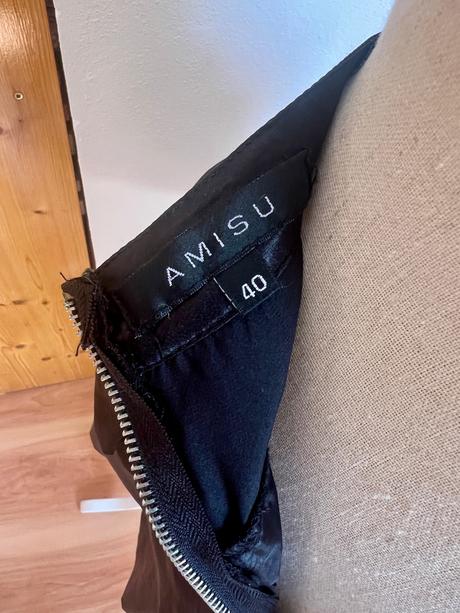 Čierna saténová sukňa, amisu, 40, amisu,l