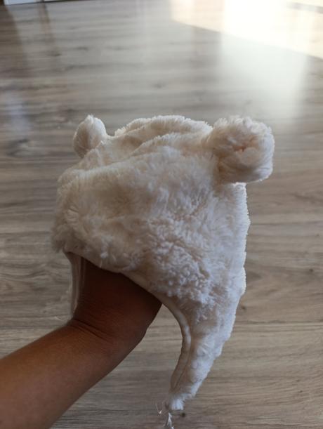 Dievčenská zimná čiapka s uškami, h&m,68