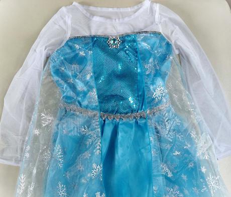 Novy 122/128 saty,kostym elsa,frozen, elza,7-8 r., 