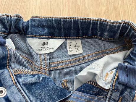 Široké dievčenské rifle, h&m,116