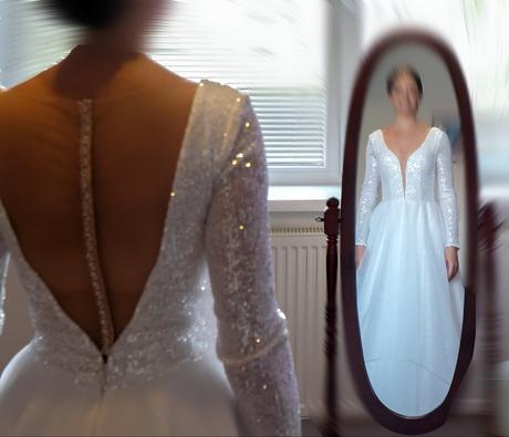 Svadobné šaty veľkosť 34 - 36, 36