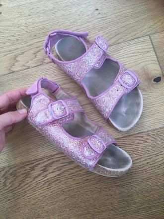 Sandalky trblietave, h&m,33