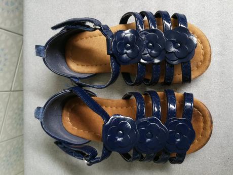 Modré sandálky 24, h&m,24
