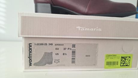 Kožené členkové čižmičky tamaris, tamaris,37