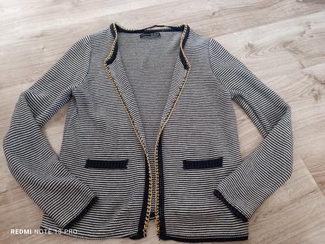 Pekný pasikavý blejzer, atmosphere,m