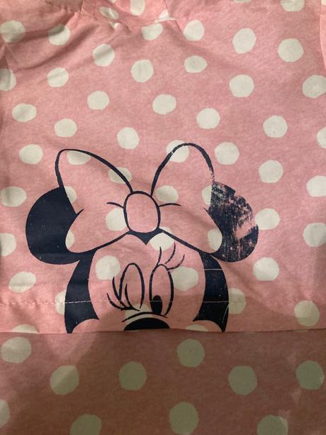 Pekna minie ružová bunda bodkovana, f&f,74