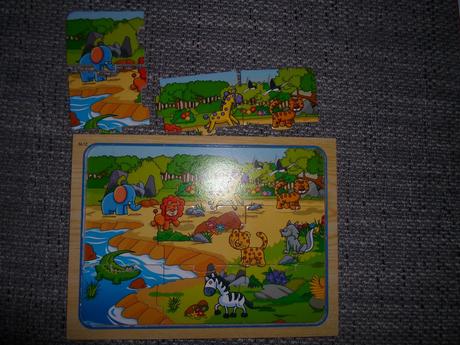 Puzzle drevene,