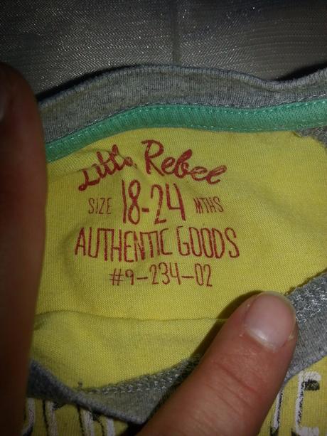 Tricko s dlhym rukavom little rebel, rebel,92