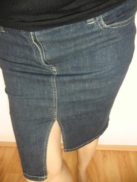 Riflová mini sukňa vel 36/38, h&m,38