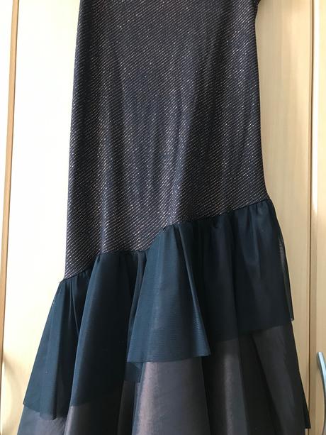 Spoločenské asymetrické šaty, s