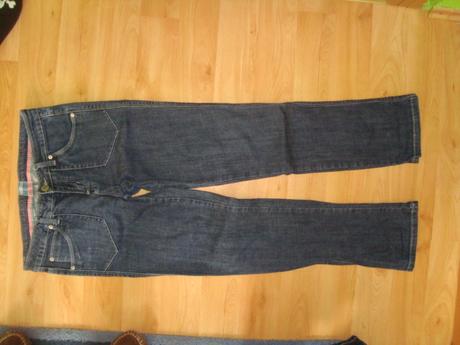 Modre rifle - skinny, denim,40