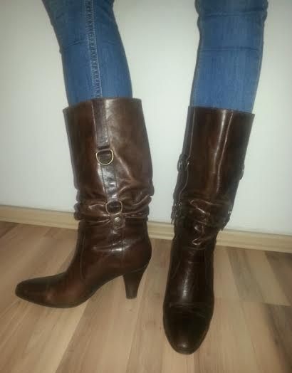 Kvalitné celokožene cizmicky, 37