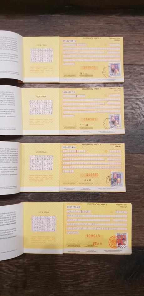 Predam kuponove knizky, 