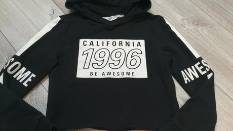 Crop mikina, h&m,134