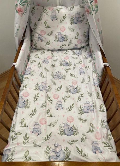 Obliečky do postieľky hrošíky baby 90/130 cm skla, šírka (cm): 90,dĺžka (cm): 130