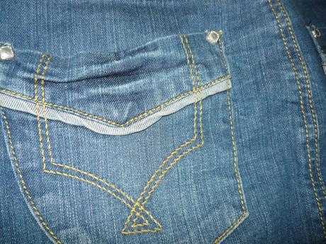 Riflová sukňa, etam,38