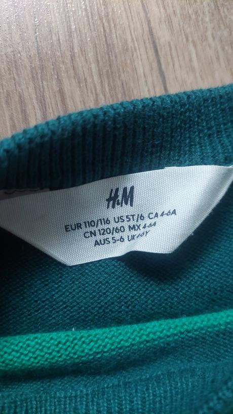Farebny sveter, h&m,110