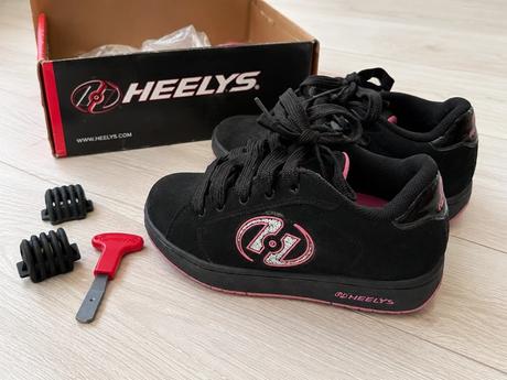 Heelys kolieskové tenisky čierne/ružové, heelys,35