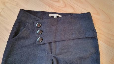 Čierne teplé podšité nohavice na zimu xs resp. 34, reserved,34