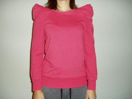 Denimco mikina s pufkovými rukávmi 34/36, denim,36