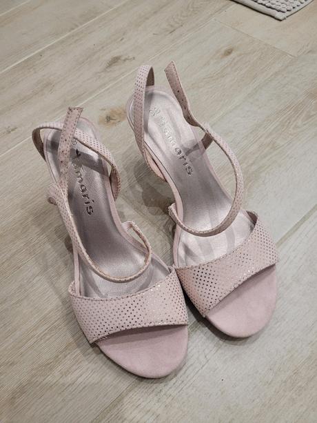 Sandálky na opätku, tamaris,38