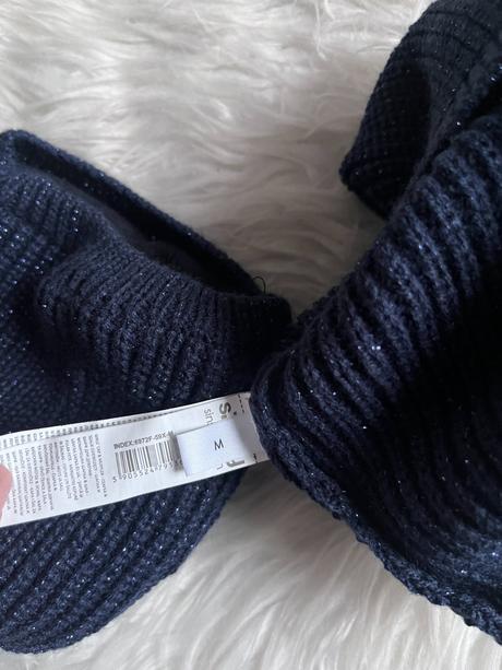 Trblietavý set - čiapka, tunelový šál, sinsay,86