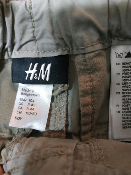 Kraťasy, h&m,104