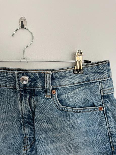 Denim riflová jeansová jarná štýlová sukňa, stradivarius,m