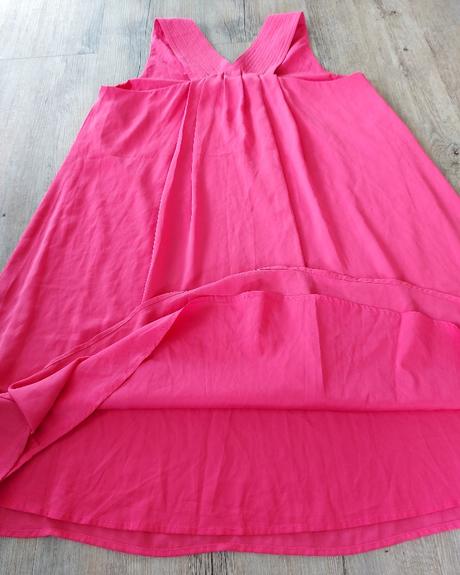 Rúžové šaty a-čkového strihu, mexx,36