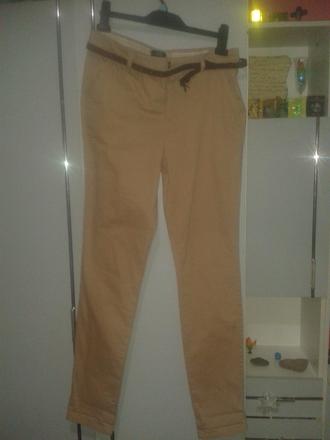 Hnedé nohavice, f&f,38