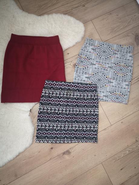 3x mini sukna, xs
