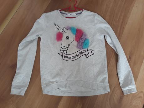 Mikinka s jednorožcom, h&m,158