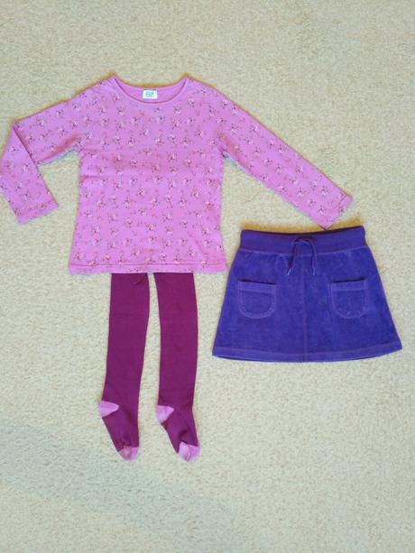 Sukňa lindex + tričko f&f veľ. 110, lindex,104