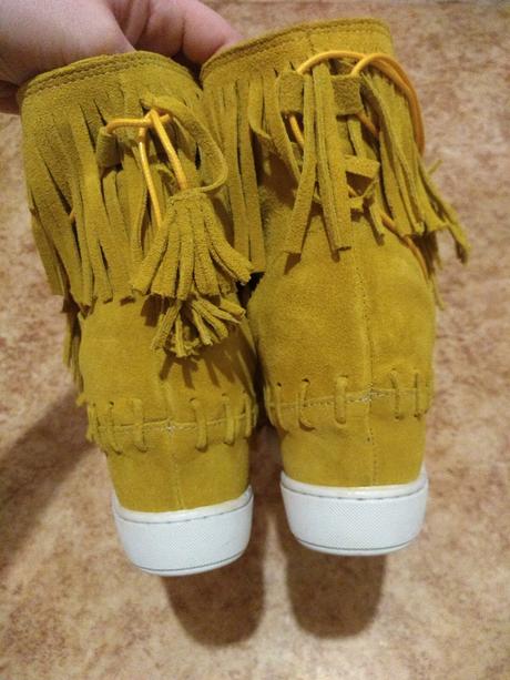 Obuv kožená na platforme, nové, 38