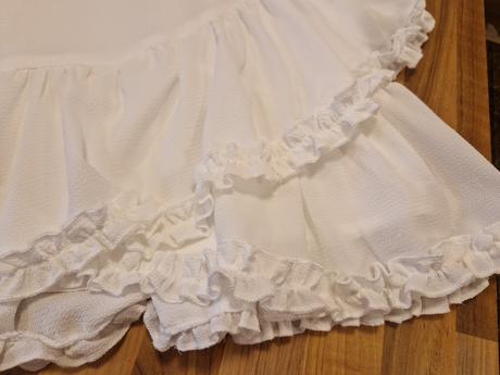 Biela romanticka suknicka 11-12 rokov, 152