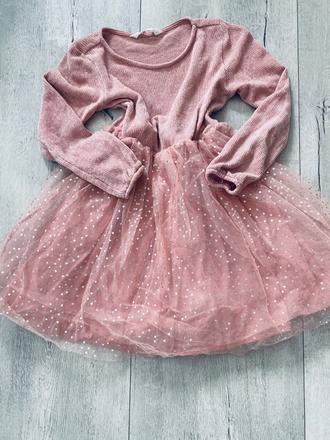 Jesenné hrubšie saty, h&m,134