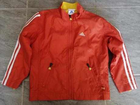 Oranžová bunda adidas v128, adidas,128