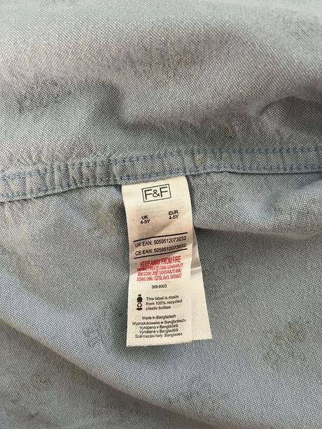 Košeľa f&f veľ. 110, f&f,110