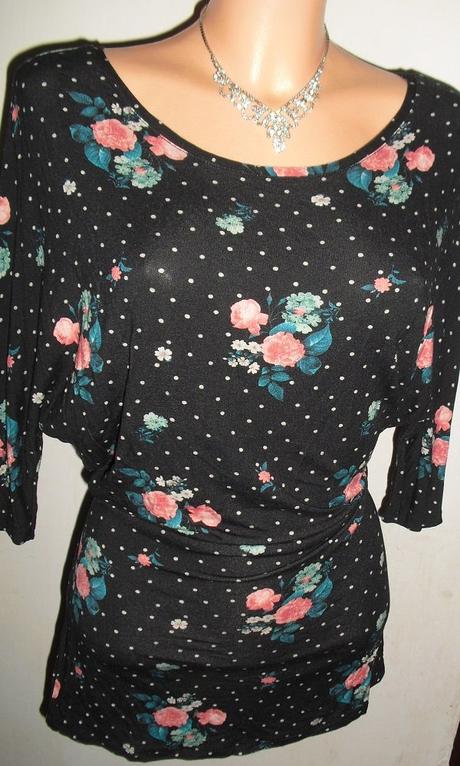 Promod kvietkovana motylia tunika, promod,m