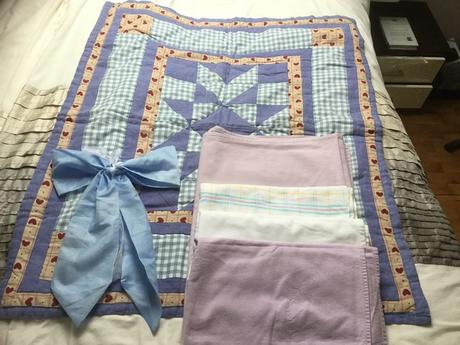 Vatovana patchwork deka/podlozka na zem ako nova,