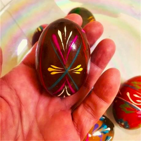 Drevené kraslice 6 ks, 