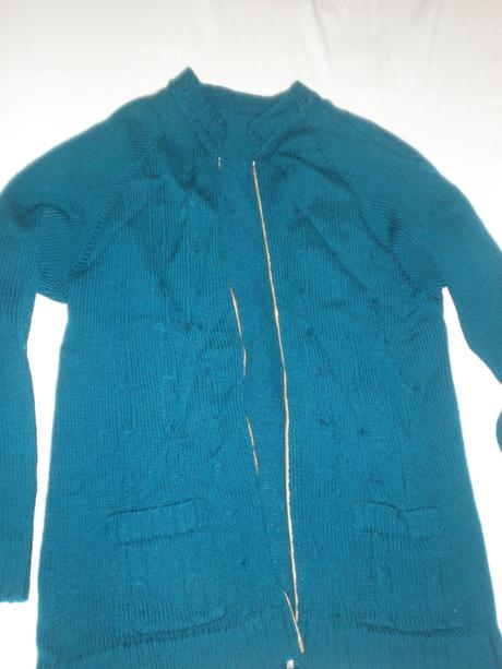 Tyrkysový sveter, s