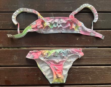 Plavky dvojdielne jednorožec / unicorn, h&m,104