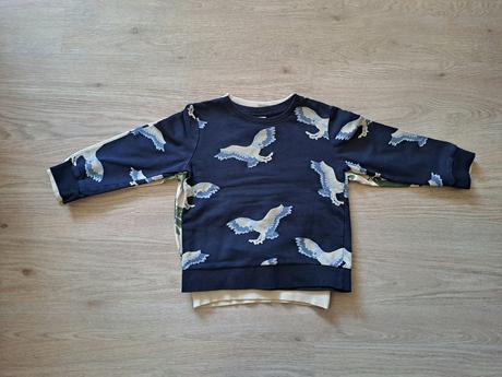 Mikina lindex o8 /104 vtaky / pavy, lindex,98