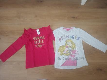 Dievčenské tričká s dlhým rukávom 4 eurá/ kus, 116